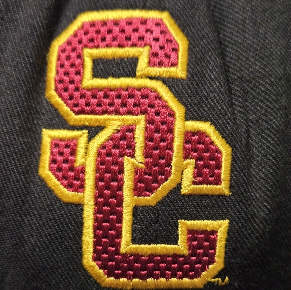 USC Southern California SC Trojan Cap Hat Black Adjustable One Size - Picture 2 of 6